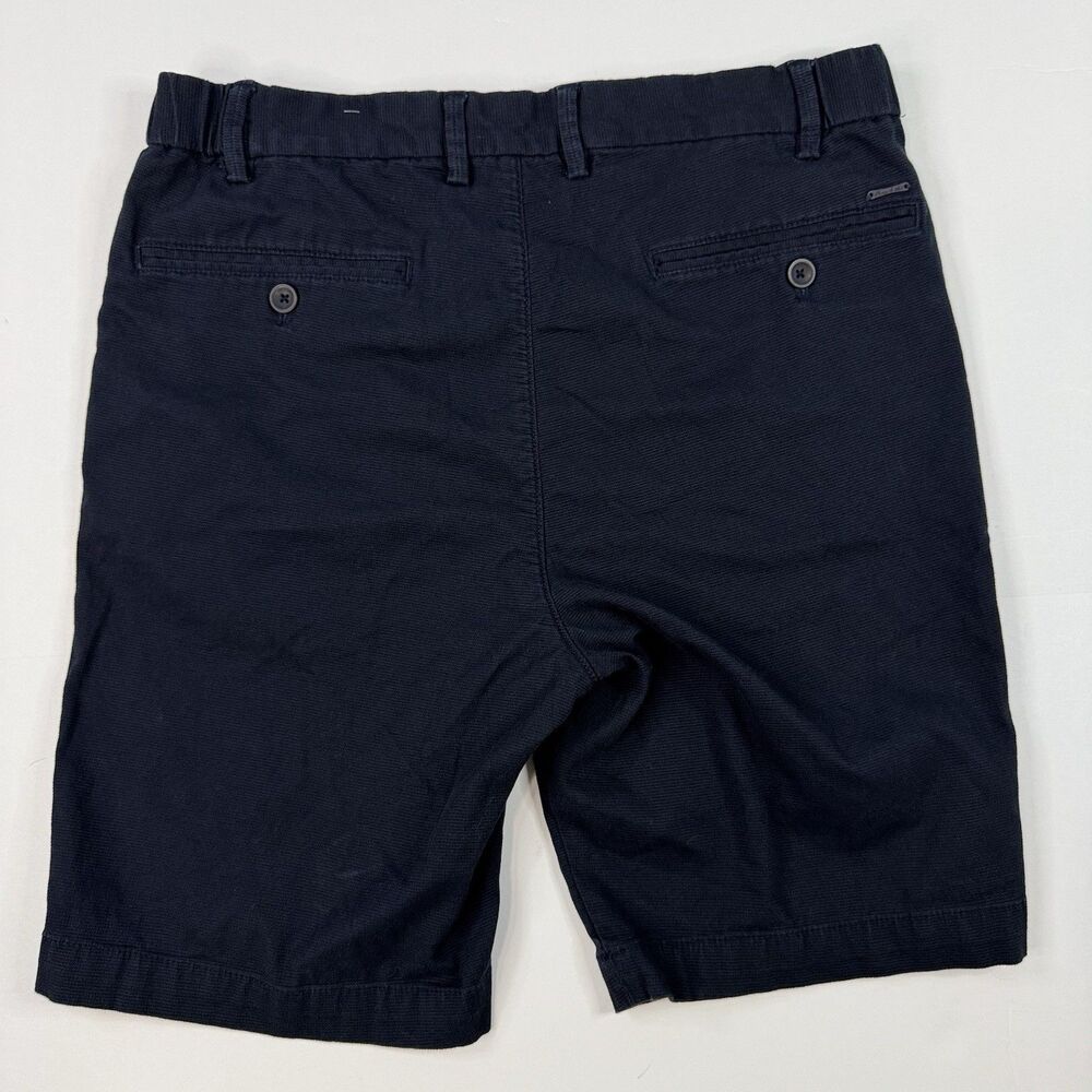 Porter & Ash Mens Luxury Casual Summer Shorts Navy NWOT Size 30 - Picture 2 of 7